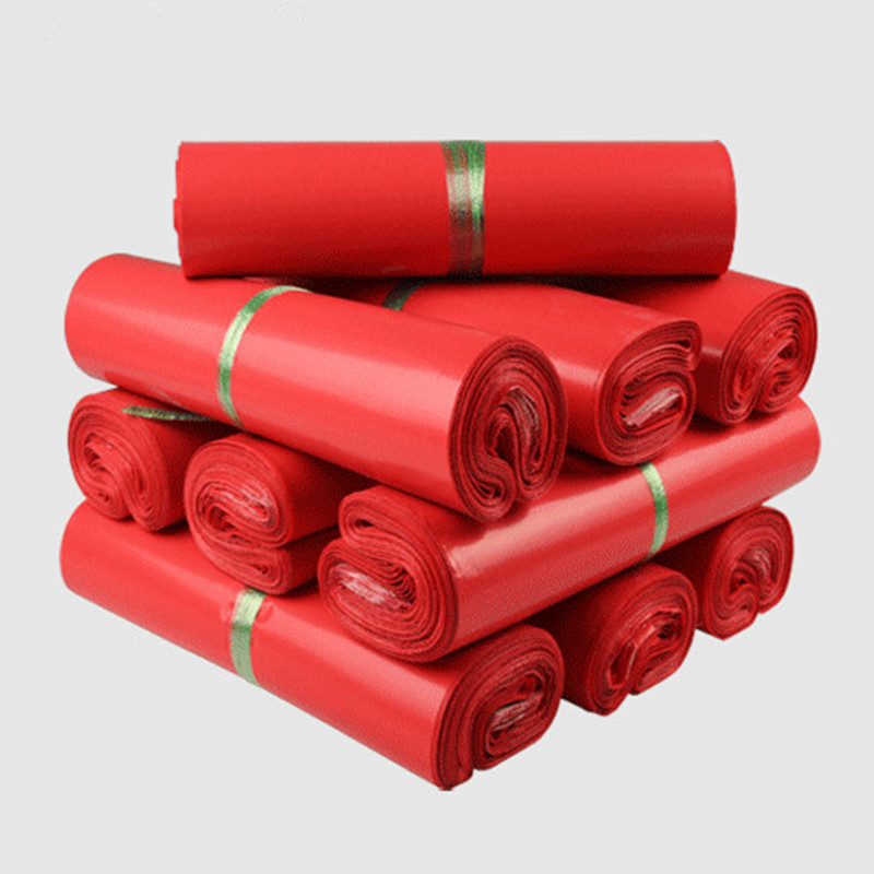 Event Party Box - 50pcs Thick Deep Red Envelope Bag