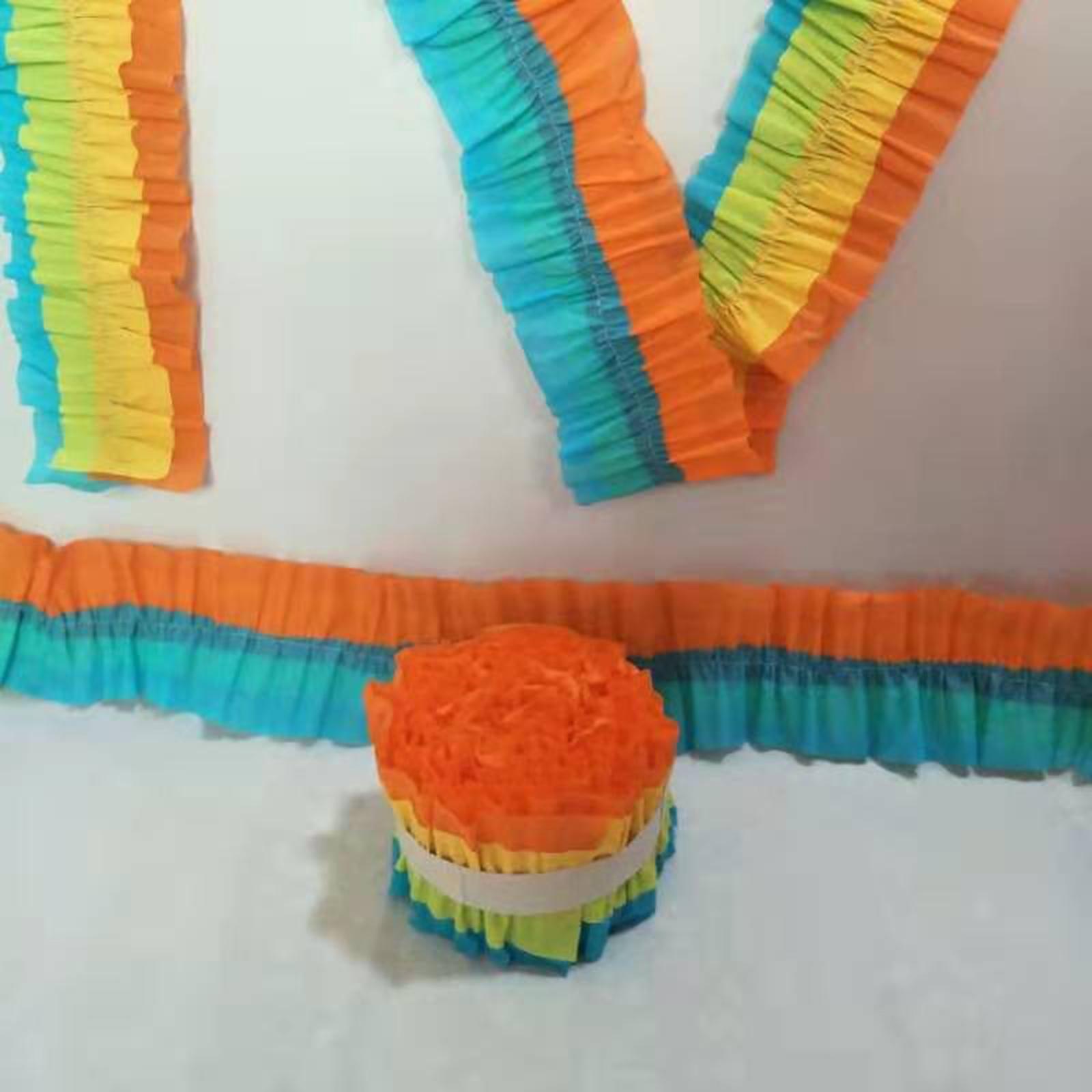 Papercraft Supply Ribbon - 2 Pieces Wrinkle Paper Roll Crepe