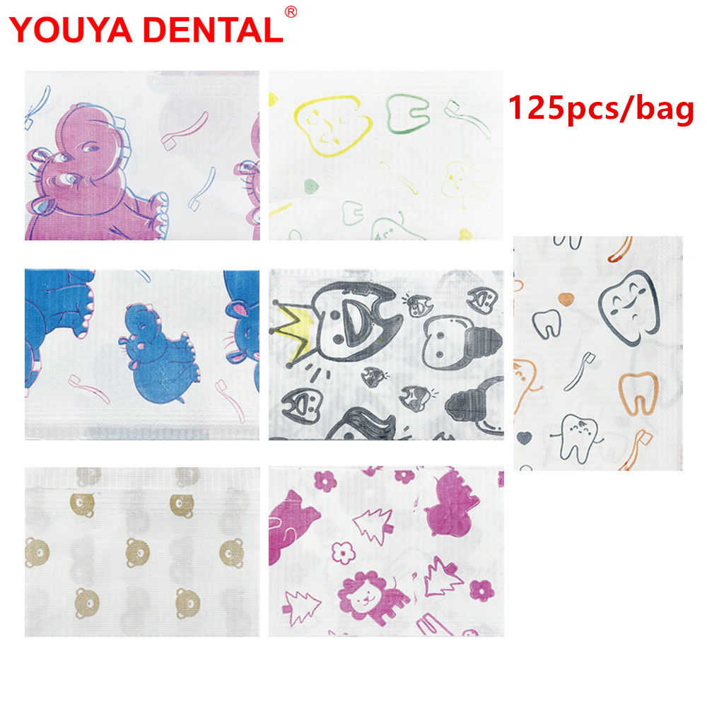 125pcs Kids Dental Bibs Dispos - Table Cloth Disposable recension och pris