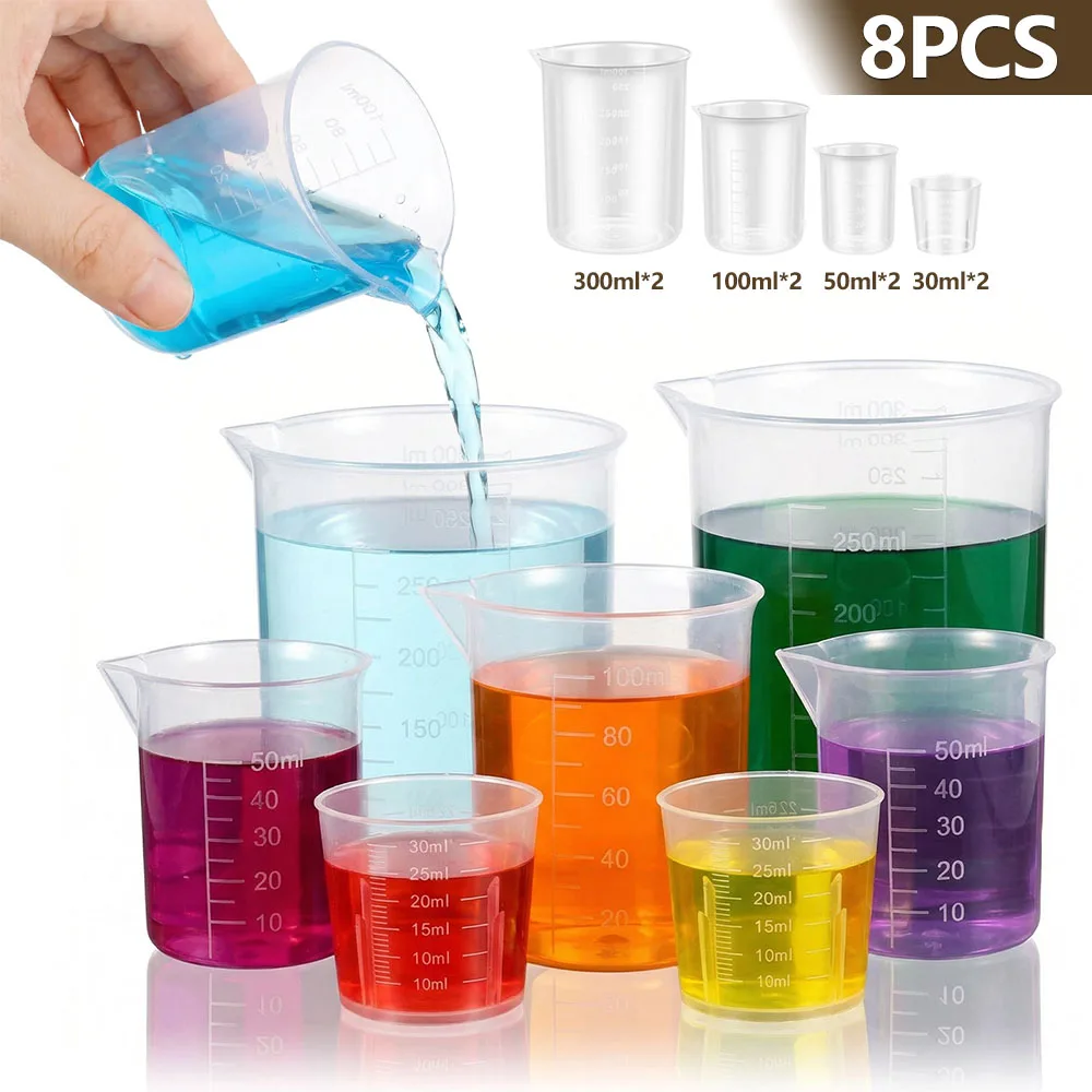 8 Pcs Plastic Measuring Cup Se - Plastic Cup 50Pcs recension och pris