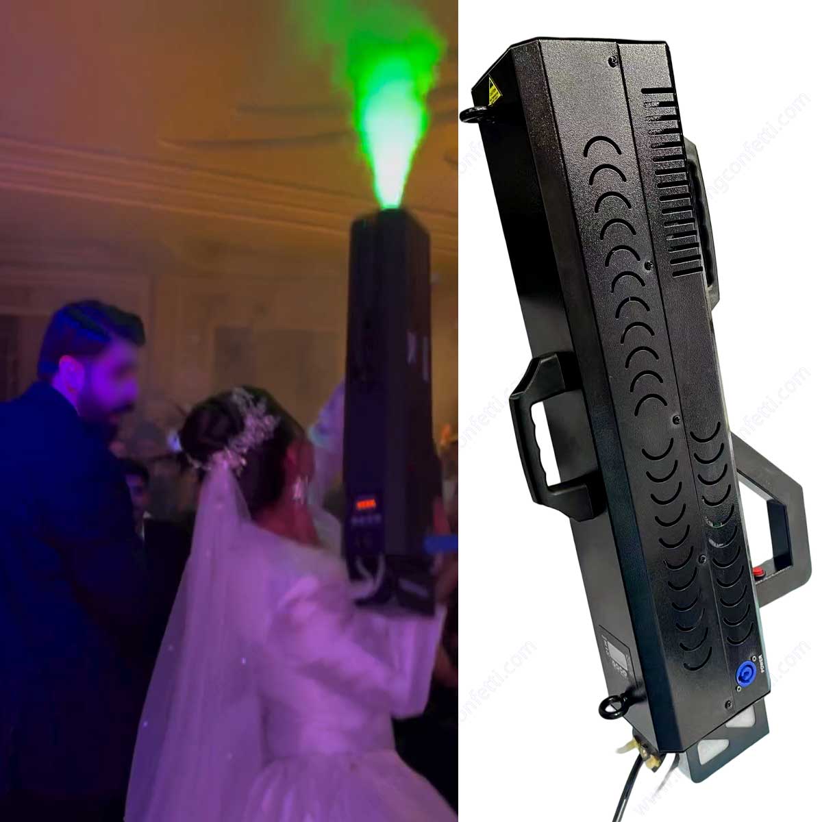 Fog Gun Machine Spray Portable - Confetti Cannon Tube recension och pris
