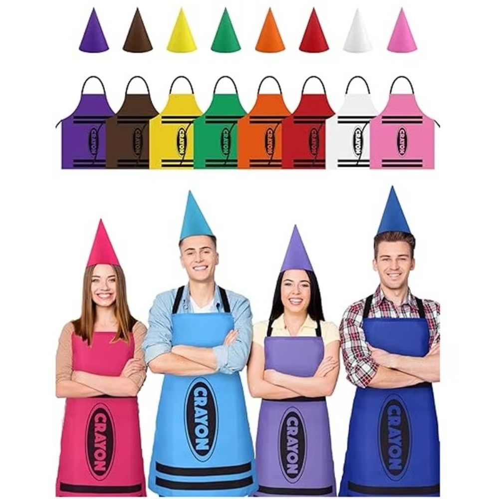 New Colorful Crayon Themed Gno - Party Hat Cone recension och pris