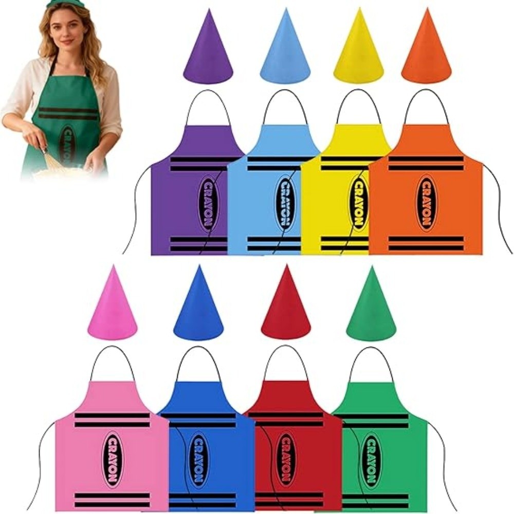 New Colorful Crayon Themed Gno - Party Hat Cone recension och pris