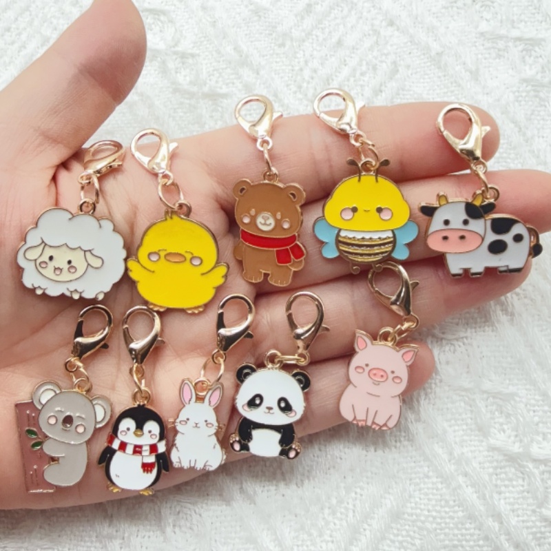 10pcs alloy drip oil cartoon a - Party Favor Bag recension och pris