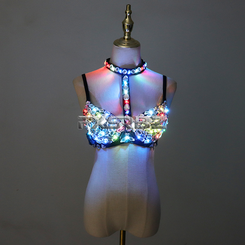 Nightclub Ds Sexy LED Bra Colo - Event Party Dj recension och pris