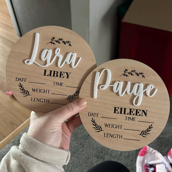 1Pc Custom Baby Announcement S - Eve Party recension och pris