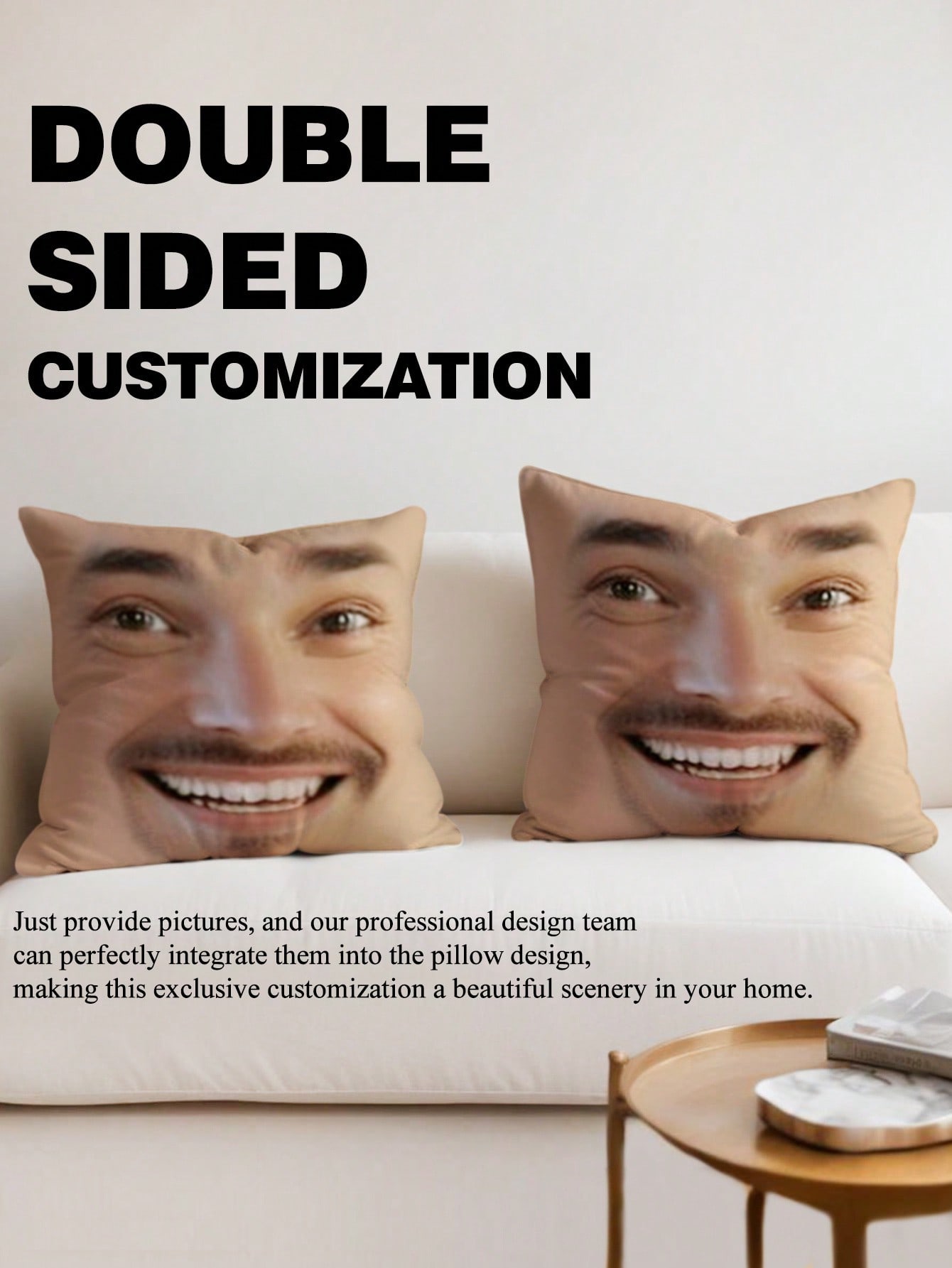1pc Custom Face Square Pillow  - Eve Party recension och pris