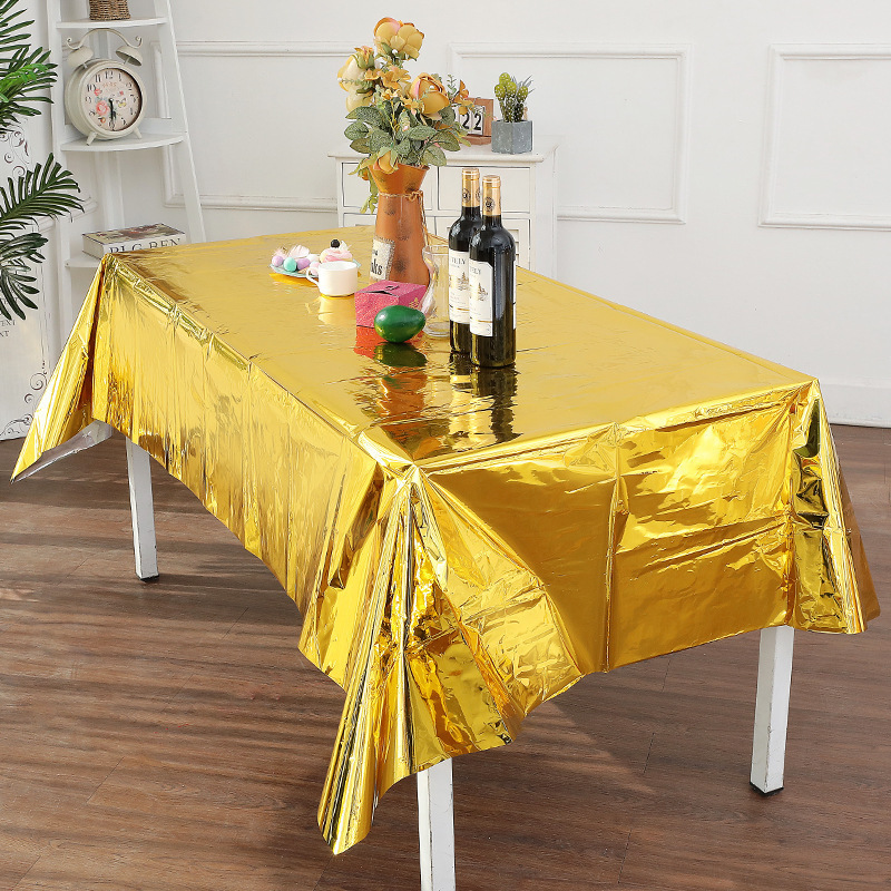 137cm*183cm Rose Gold Sliver D - Table Cloth Disposable recension och pris