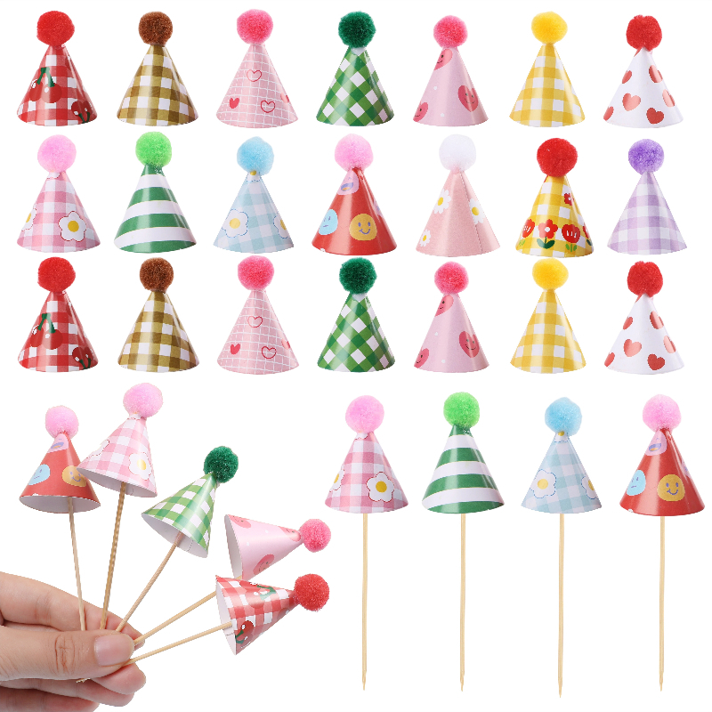 15/30Pcs Mini Party Hats Cake  - Party Hat Cone recension och pris