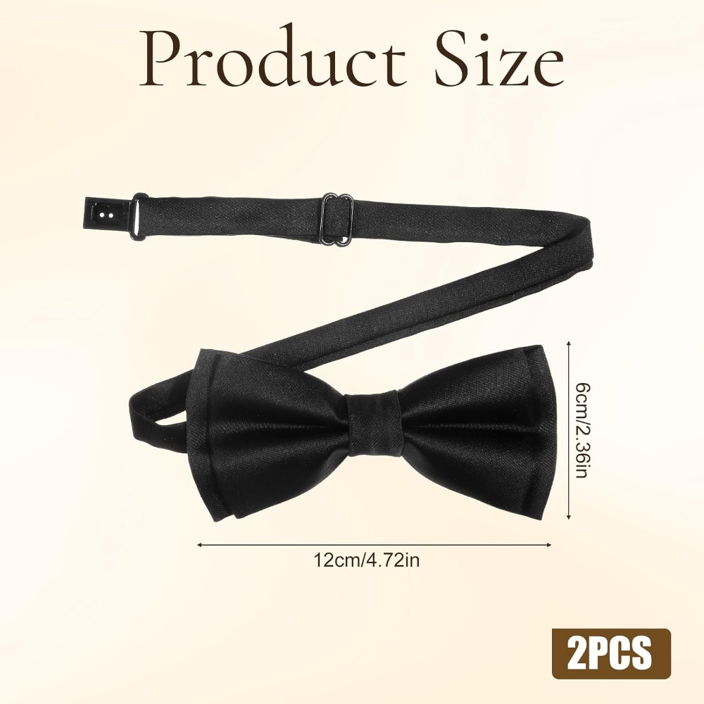 Men's Bow Ties, 2-Pack Solid C - Event & Party Supply recension och pris