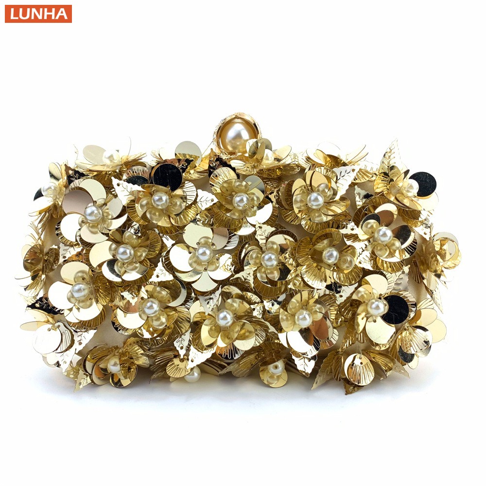 Women's Luxury Pearl Clutch Bo - Event Party Box recension och pris
