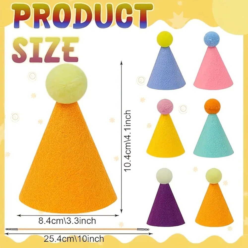 6 pcs Mini Party Hats: Lightwe - Party Hat Cone recension och pris