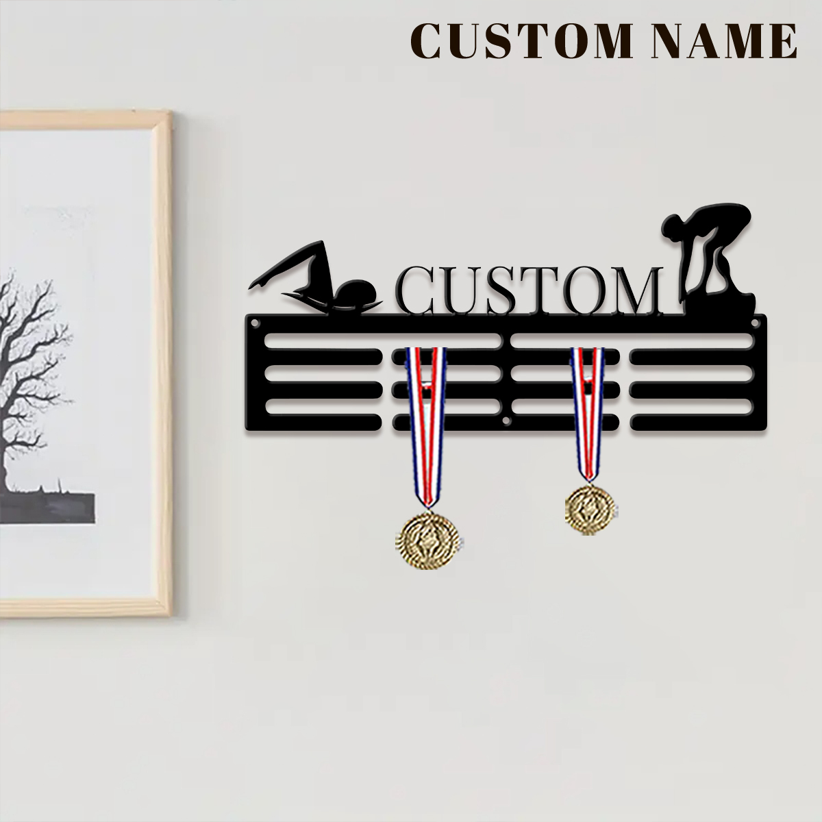 1pc Custom Swimming Metal Meda - Eve Party recension och pris