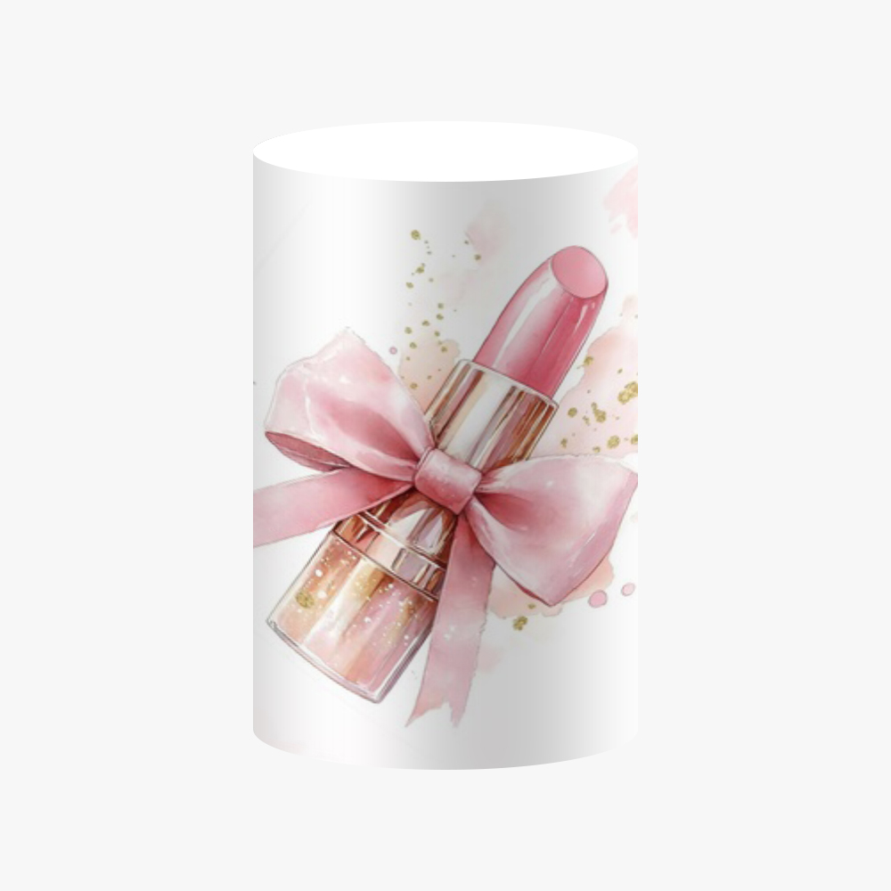 Pink Beauty Party Cylinder Bac - Dessert Table Backdrop recension och pris