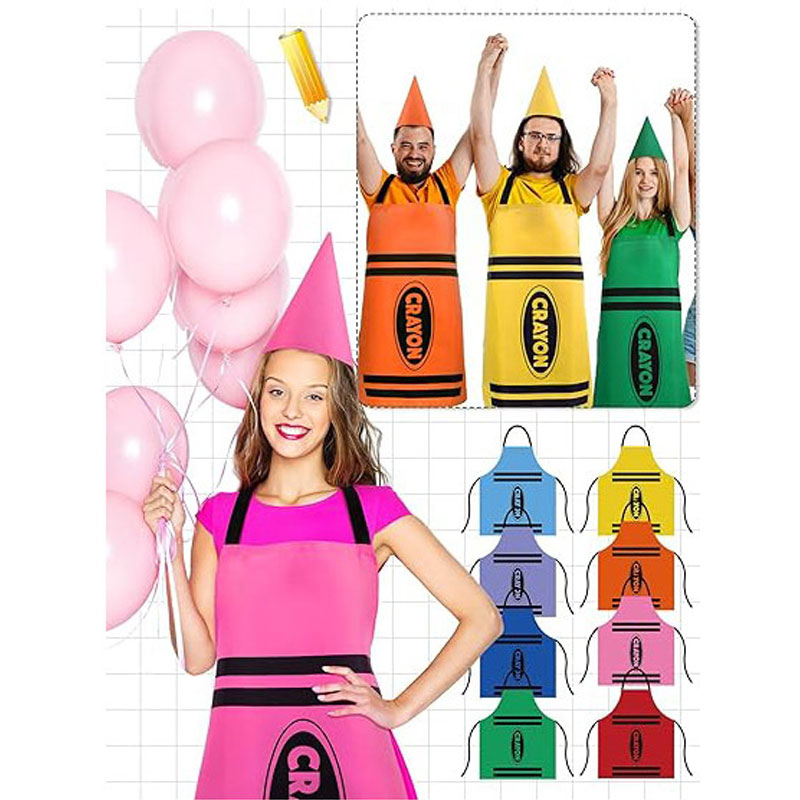 Colorful Crayon Themed Gnome S - Party Hat Cone recension och pris