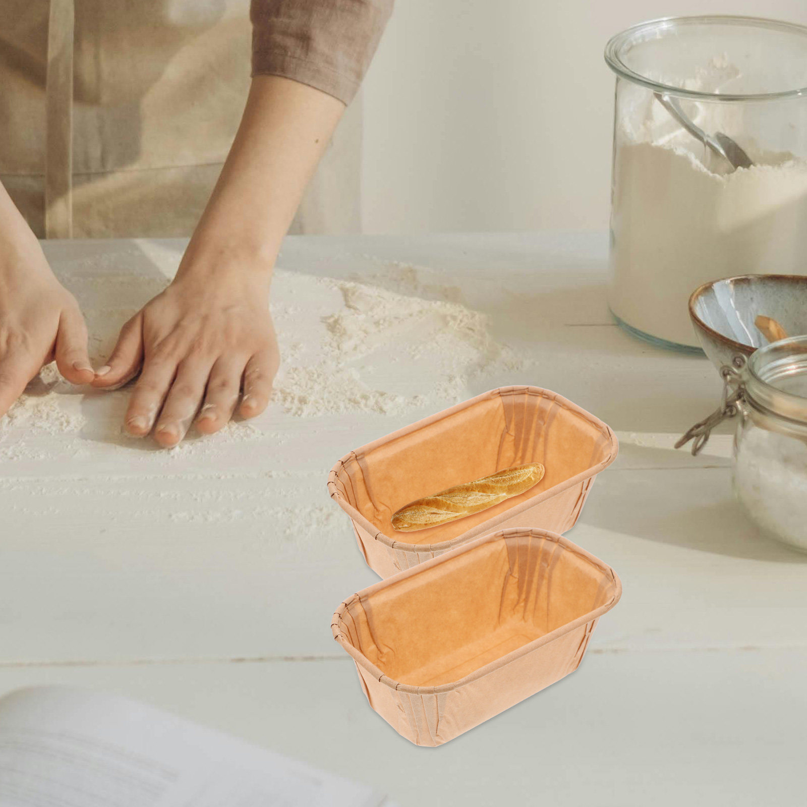 50Pcs Paper Baking Cups Rustic - Plastic Cup 50Pcs recension och pris