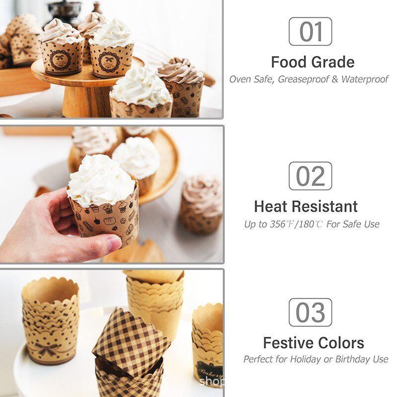 50Pcs/Pack Cupcake Paper Cups  - Plastic Cup 50Pcs recension och pris