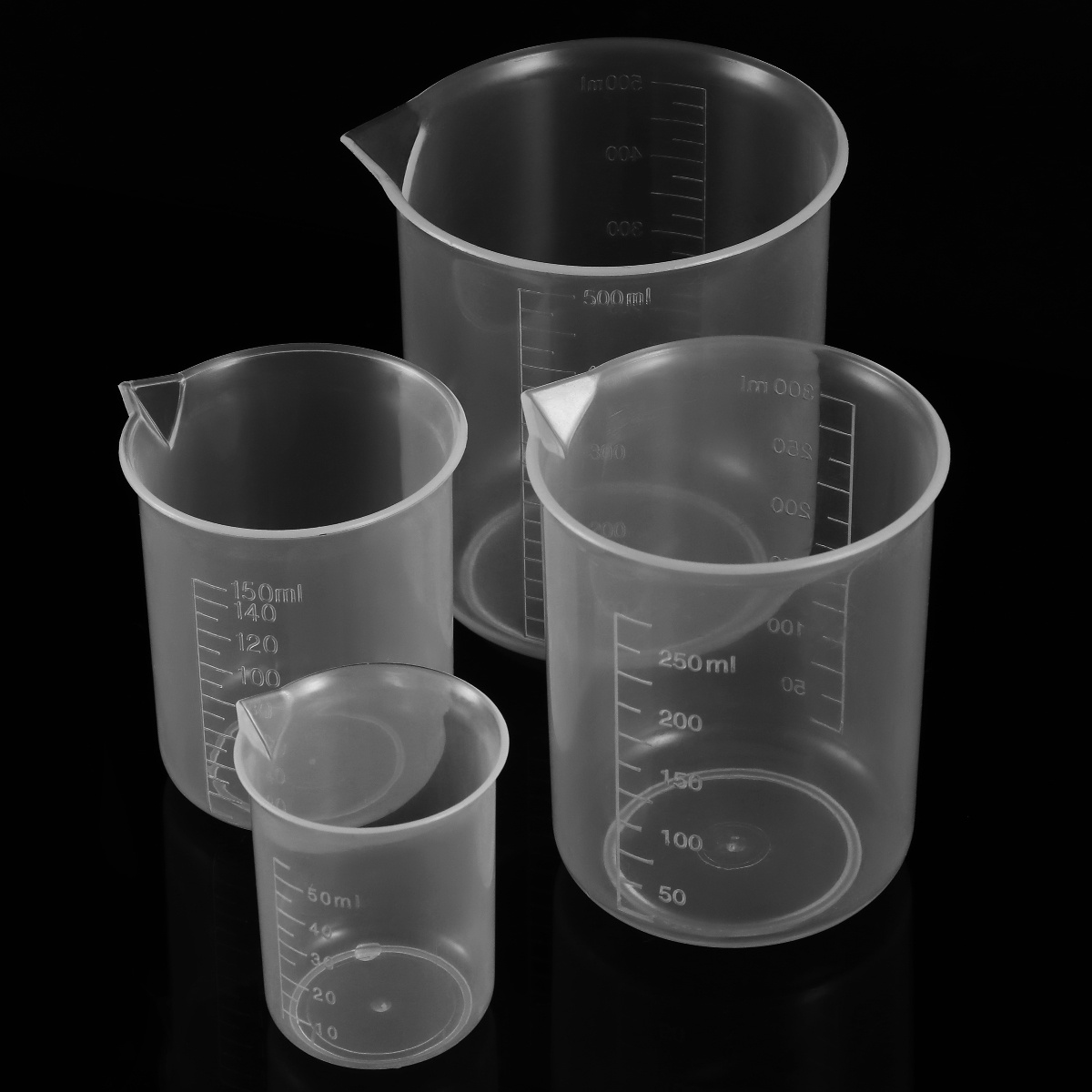 4pcs 50Ml 150Ml 250Ml 500Ml Pl - Plastic Cup 50Pcs recension och pris