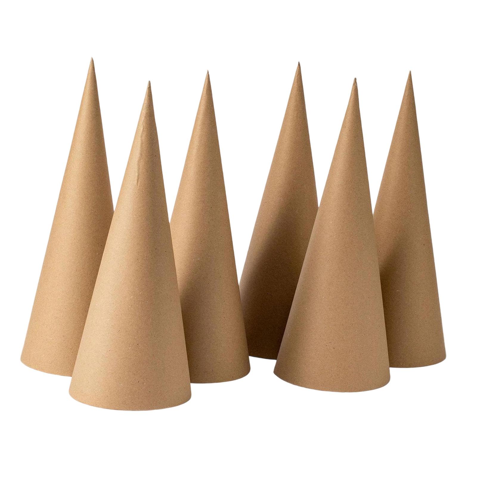6Pcs Kraft Paper Mache Cones,C - Party Hat Cone recension och pris