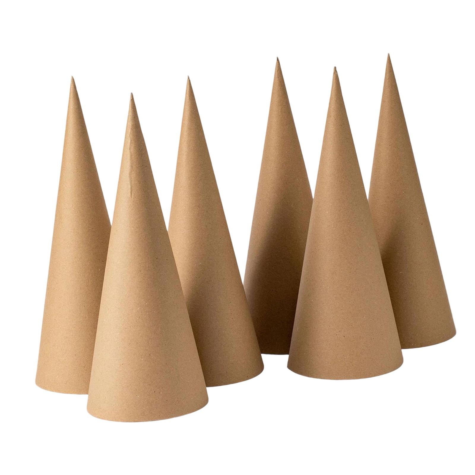 6Pcs Kraft Paper Mache Cones,C - Party Hat Cone recension och pris
