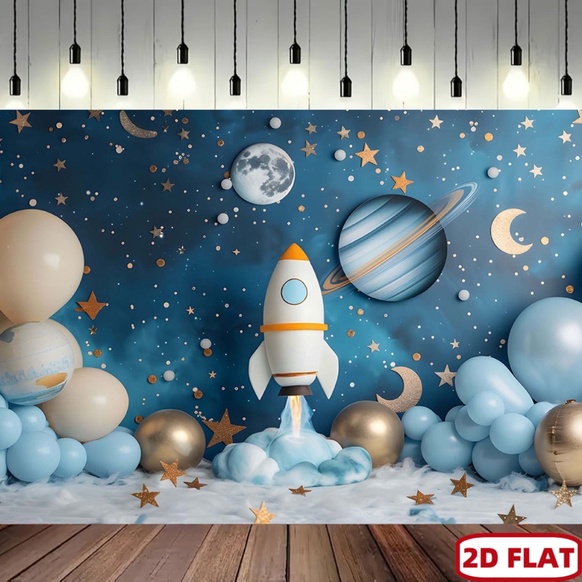 2D flat 1pc space theme party  - Event Launch Party recension och pris