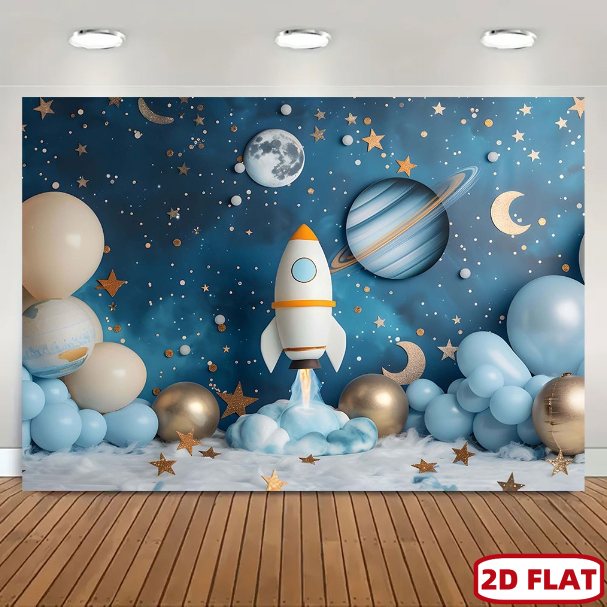 2D flat 1pc space theme party  - Event Launch Party recension och pris