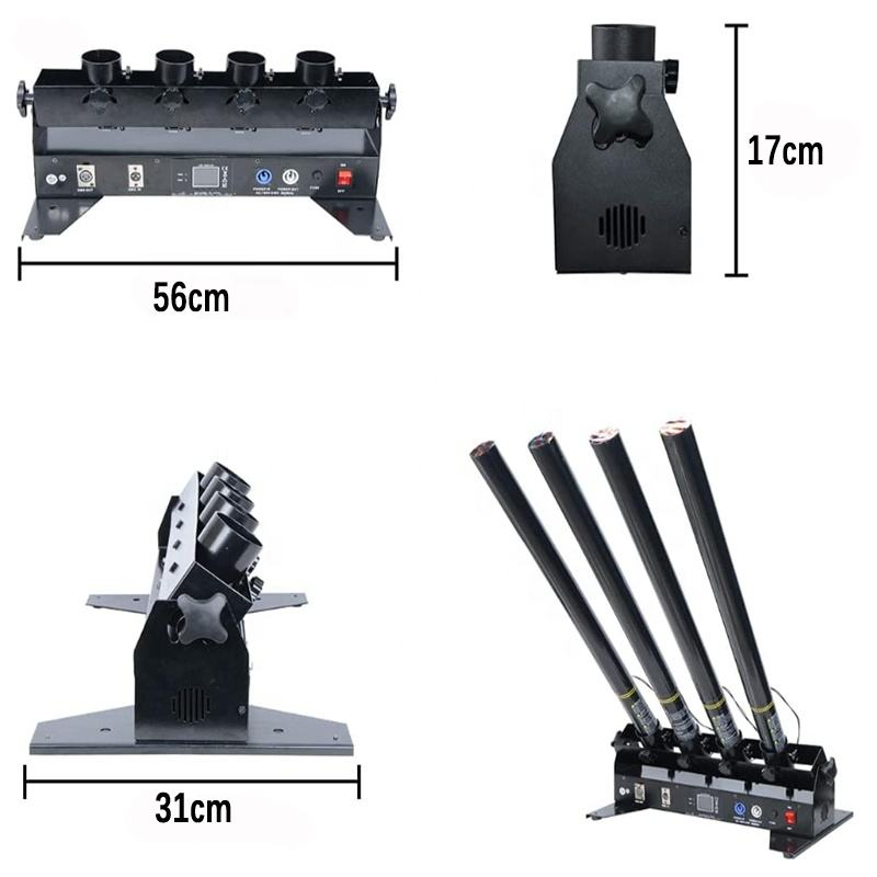 4-Tube Electric Confetti Blast - Confetti Cannon Tube recension och pris