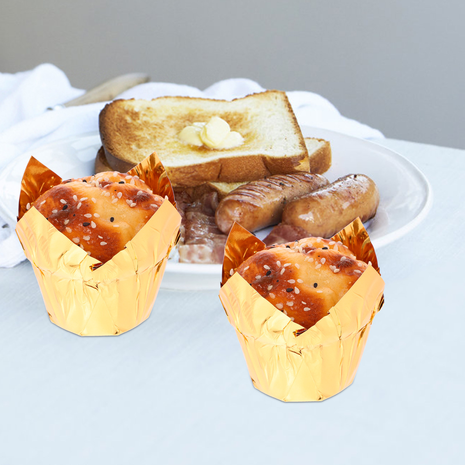 50Pcs Muffin Cup Heat-Resistan - Plastic Cup 50Pcs recension och pris