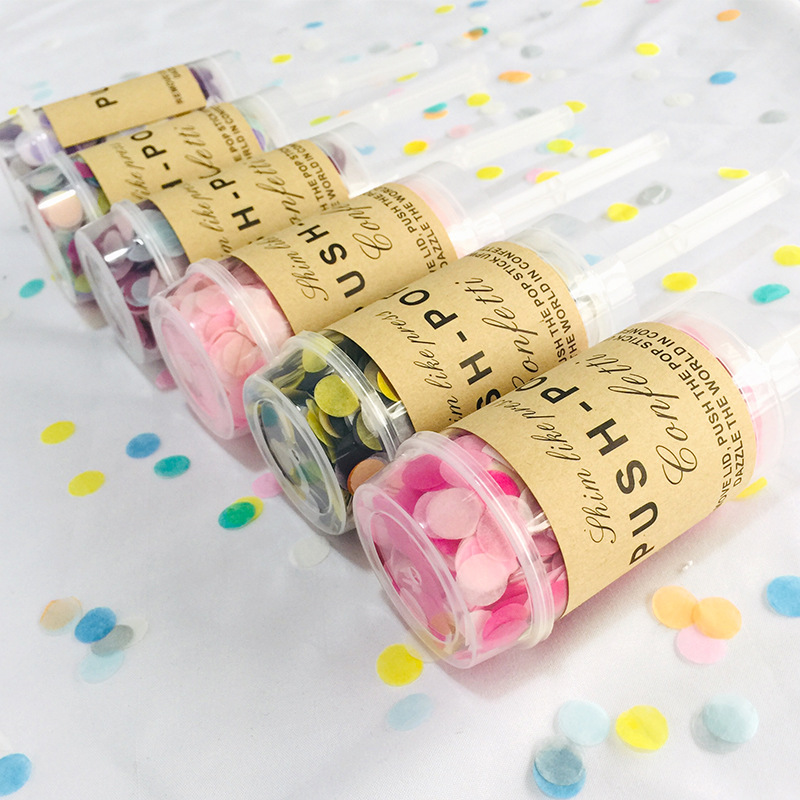 2pcs Multicolor Paper Scrap Fo - Confetti Cannon Tube recension och pris