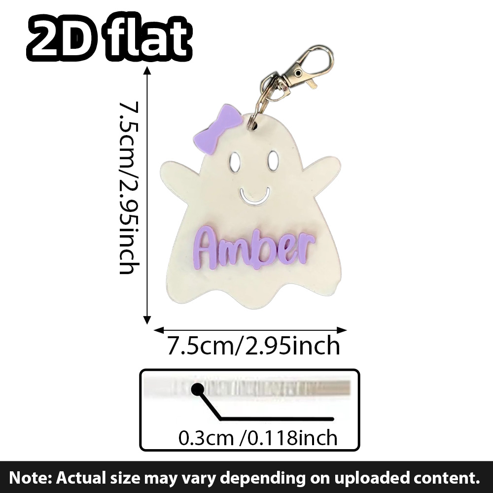 Personalized Ghost Keychain, G - Party Favor Bag recension och pris