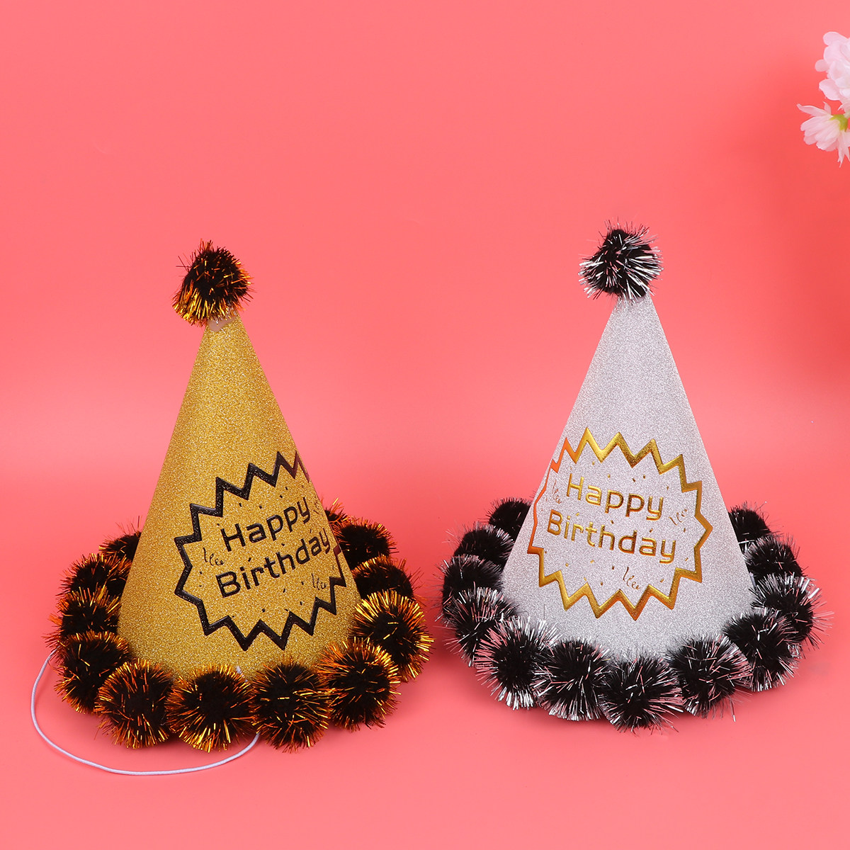 4pcs Glitter Birthday Hats Shi - Party Hat Cone recension och pris