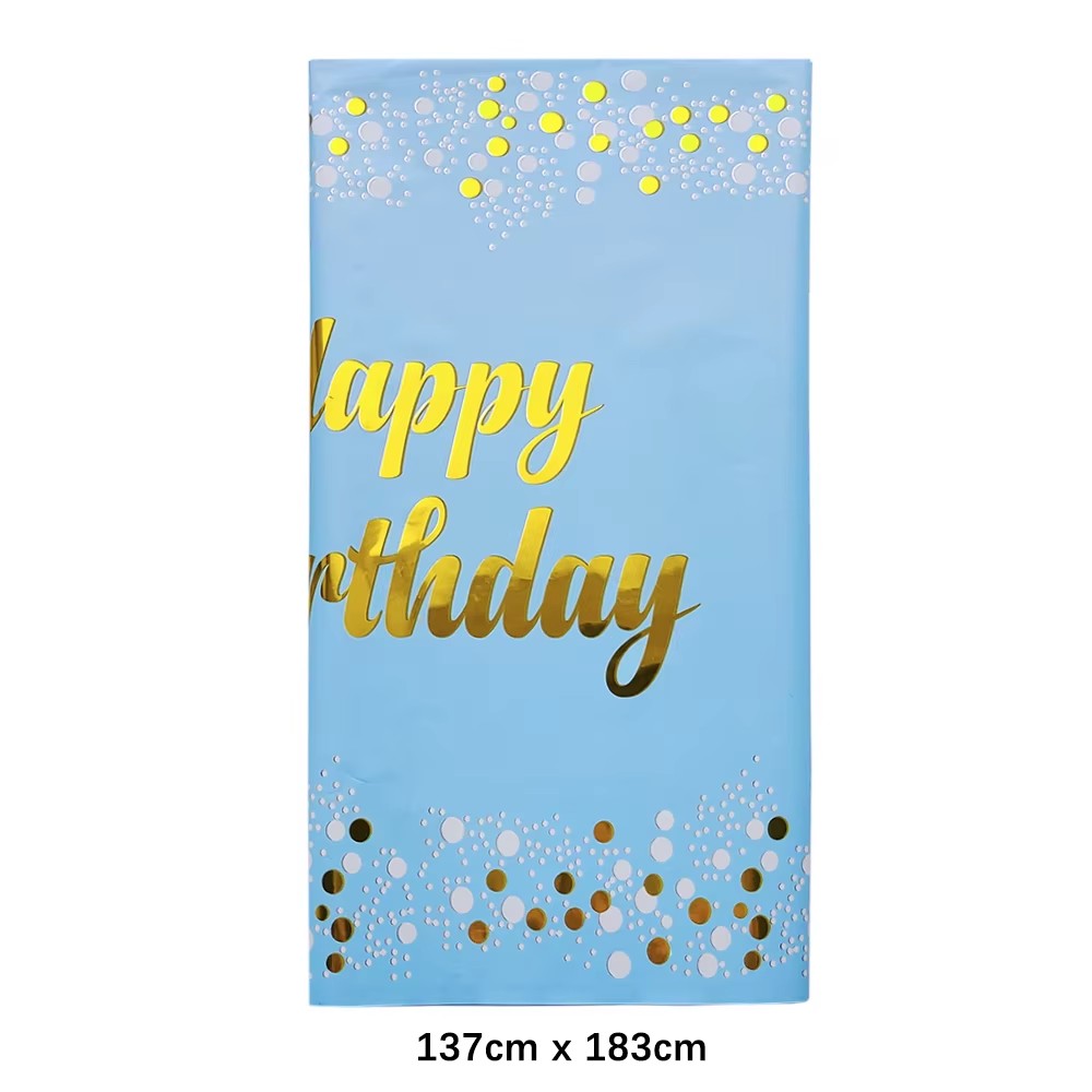 Happy Birthday Disposable Tabl - Table Cloth Disposable recension och pris