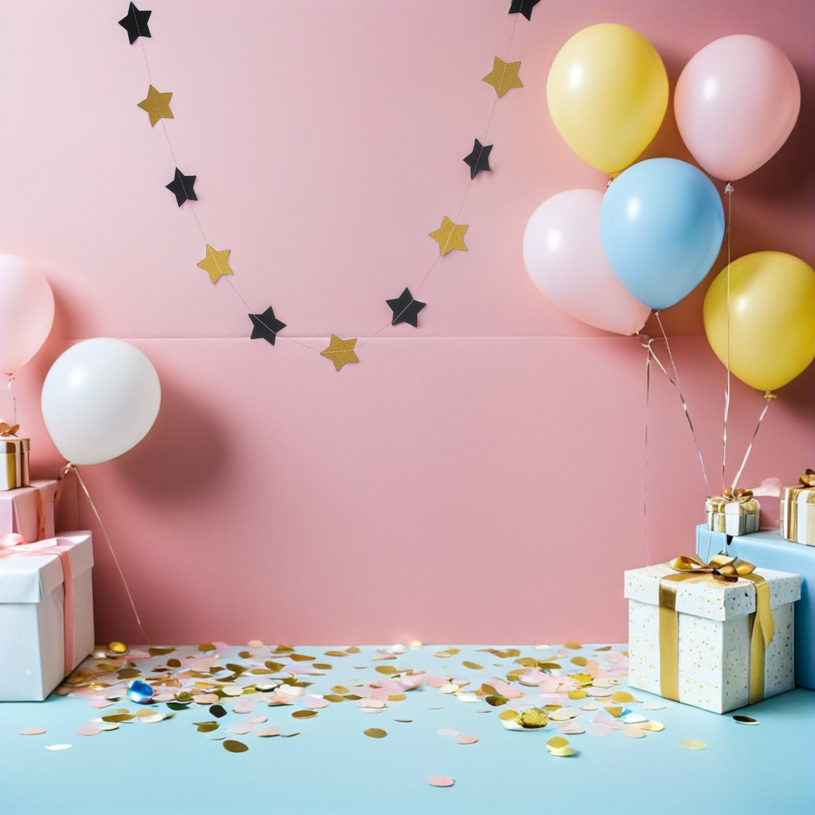 2Pcs Gold Star Garland Banner  - Party Banner Gold recension och pris