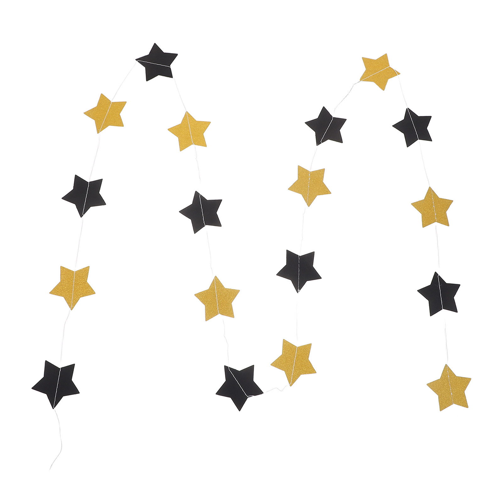 2Pcs Gold Star Garland Banner  - Party Banner Gold recension och pris