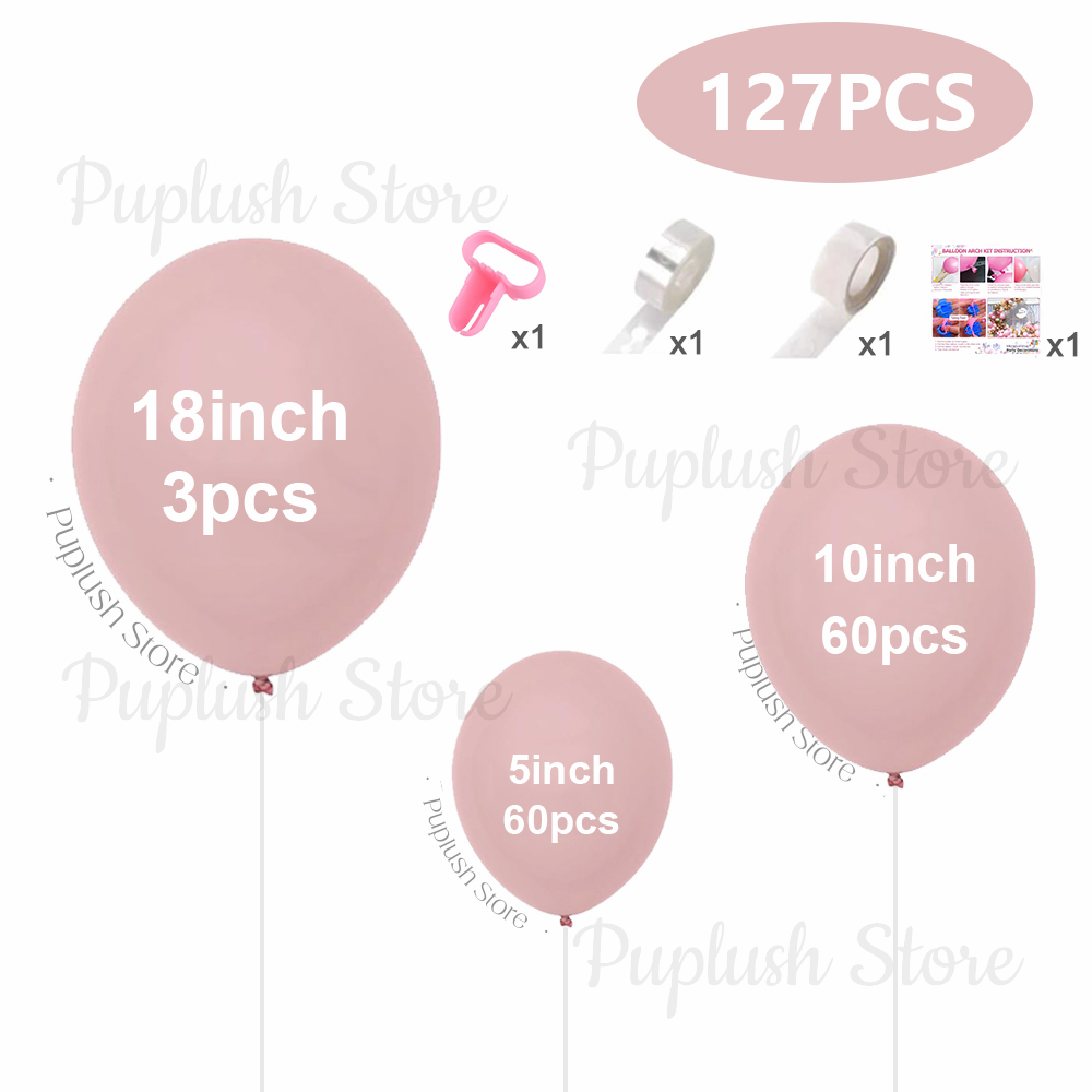 127Pcs Boho Dusty Pink Ballo G - Balloon Arch Kit recension och pris