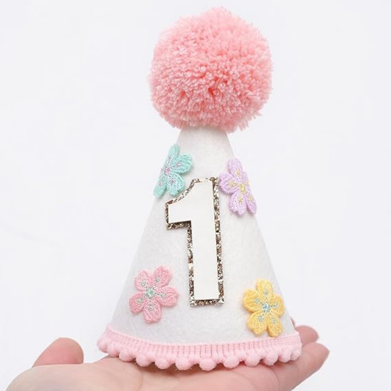 Colorful Flower 1st Half Birth - Party Hat Cone recension och pris