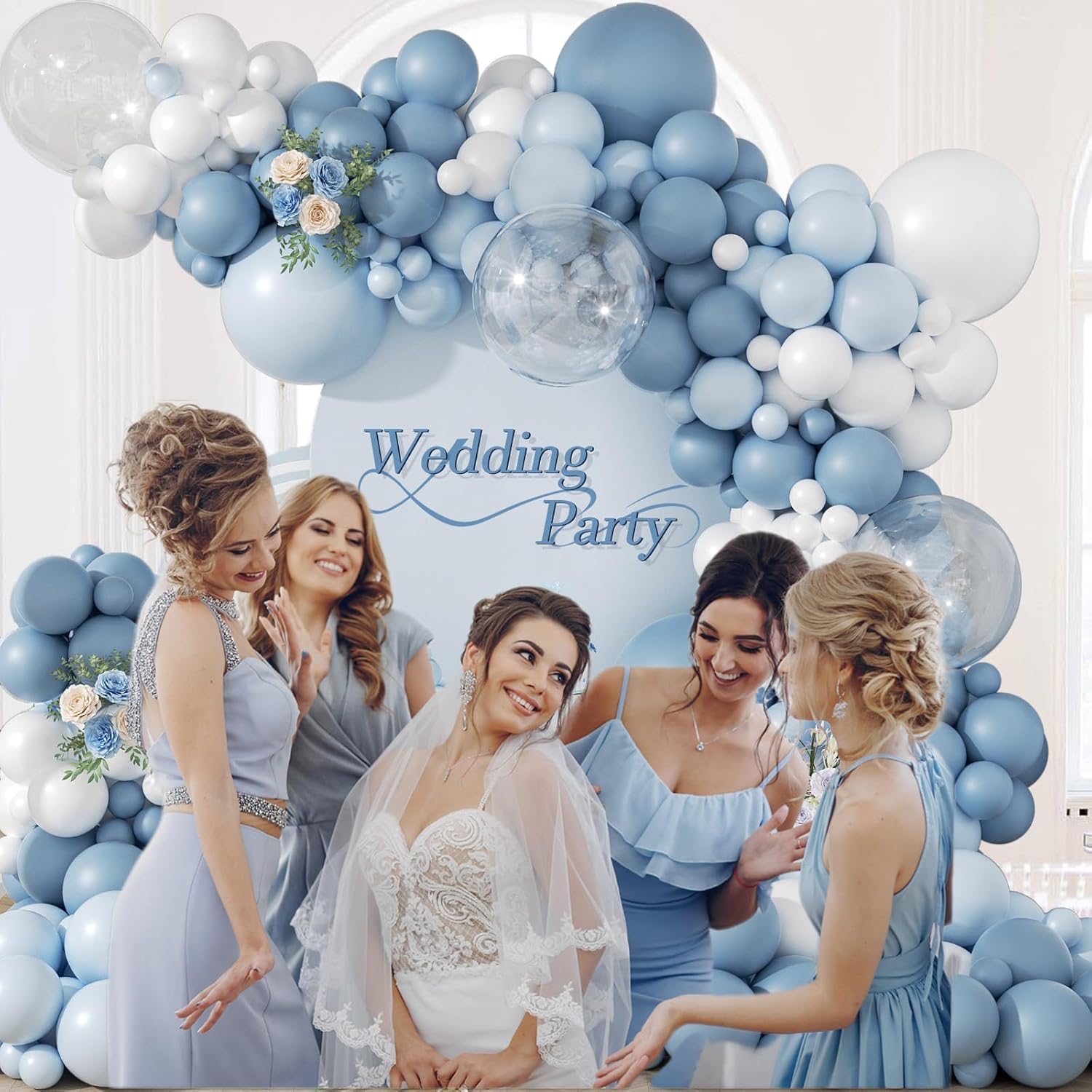 105Pcs Dusty Blue Balloon Arch - Balloon Arch Kit recension och pris