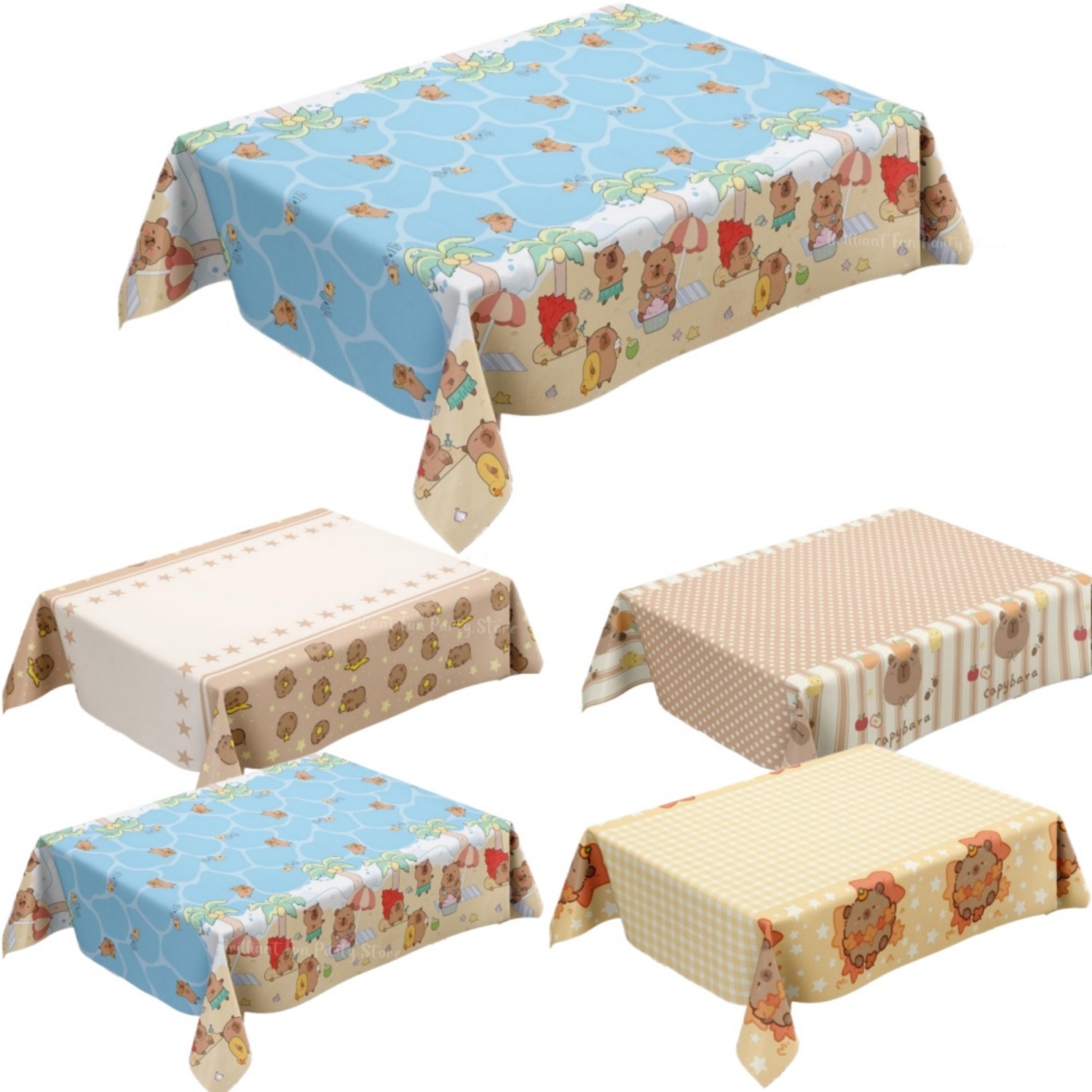Cute Capybara Tablecloth for K - Table Cloth Disposable recension och pris