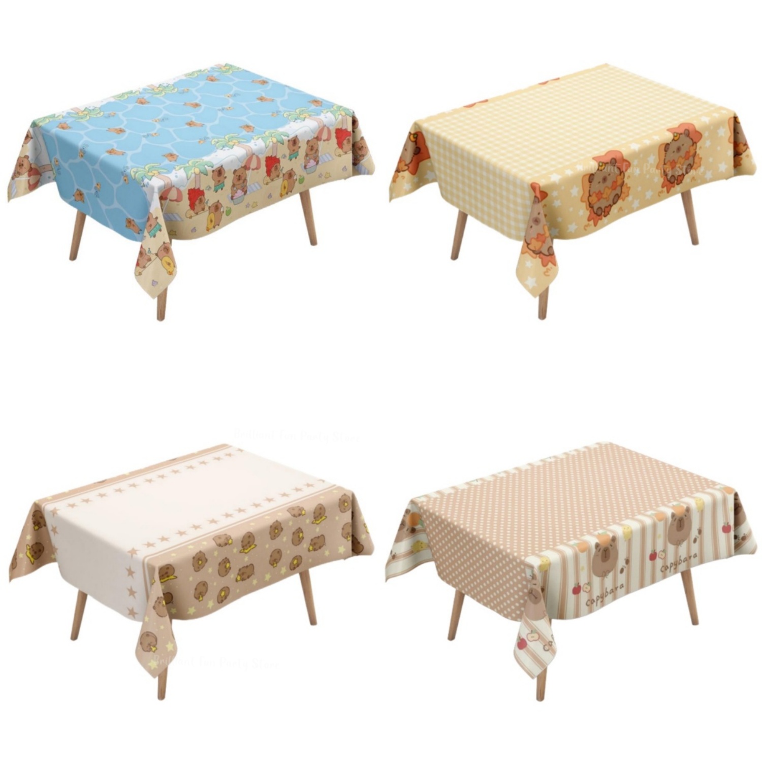 Cute Capybara Tablecloth for K - Table Cloth Disposable recension och pris