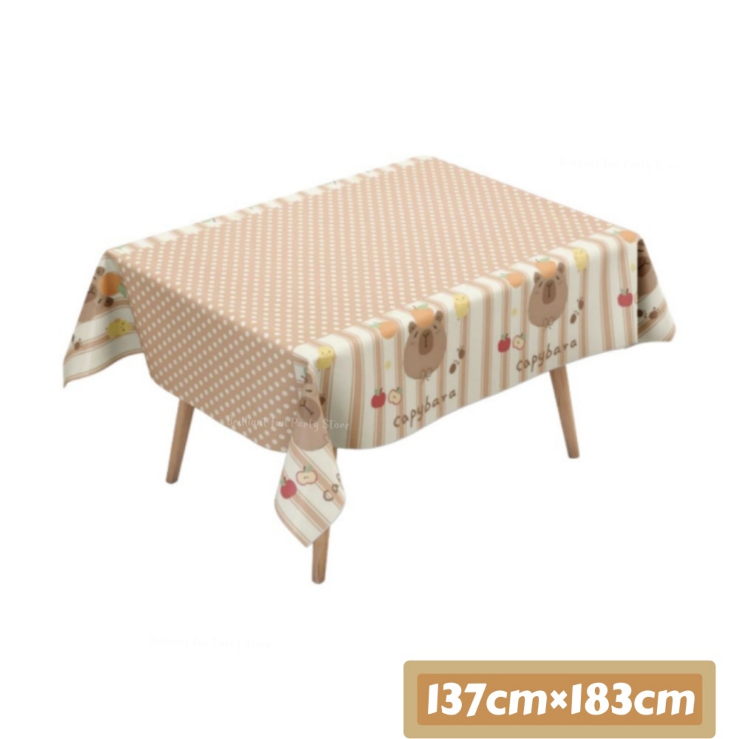 Cute Capybara Tablecloth for K - Table Cloth Disposable recension och pris
